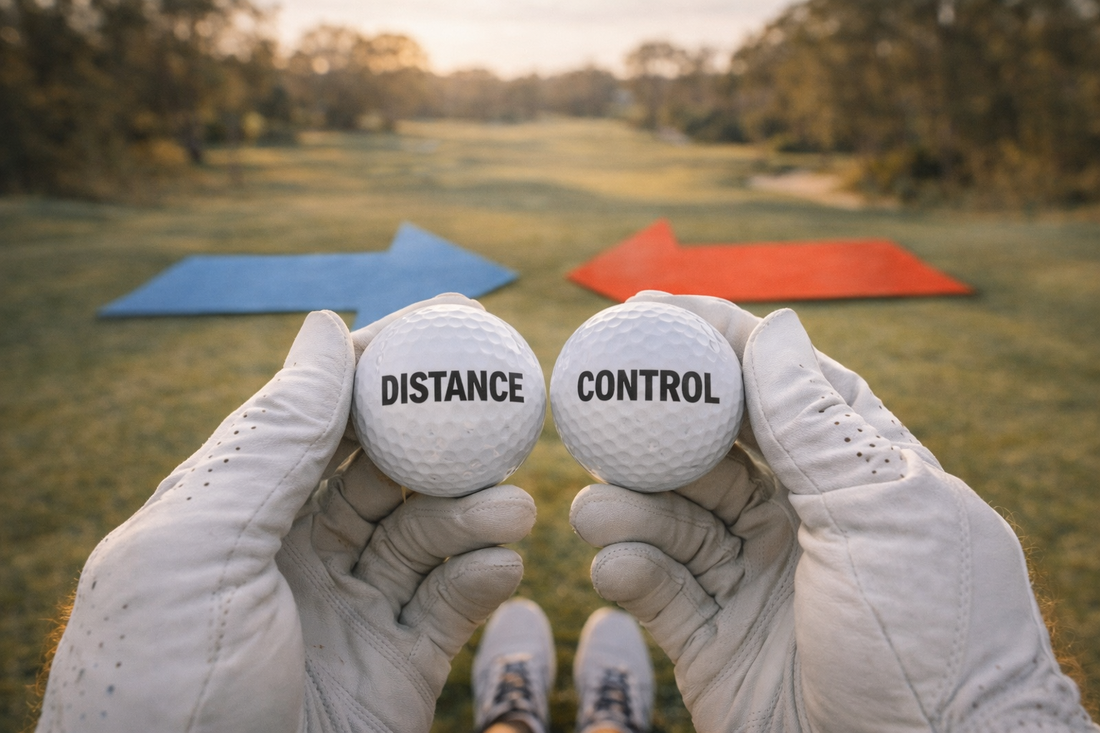 Golf ball distance versus control explained