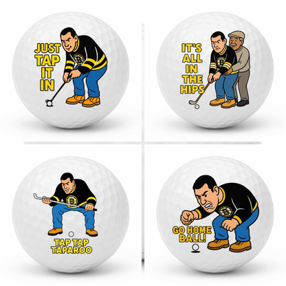 The Putting Meltdown | Happy Gilmore–Inspired Premium Novelty Golf Ball Set (4-Pack)