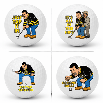 The Putting Meltdown | Happy Gilmore–Inspired Premium Novelty Golf Ball Set (4-Pack)