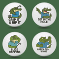 Funny Golf Balls Novelty Gift Set 4 Pack | Croc n Roll