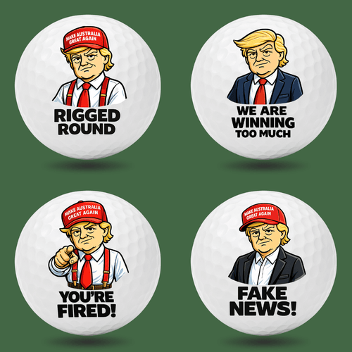 MAGA Mayhem Funny Golf Balls | Gift Set of 4